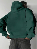 Men's drawstring long sleeve hoodie — additional view