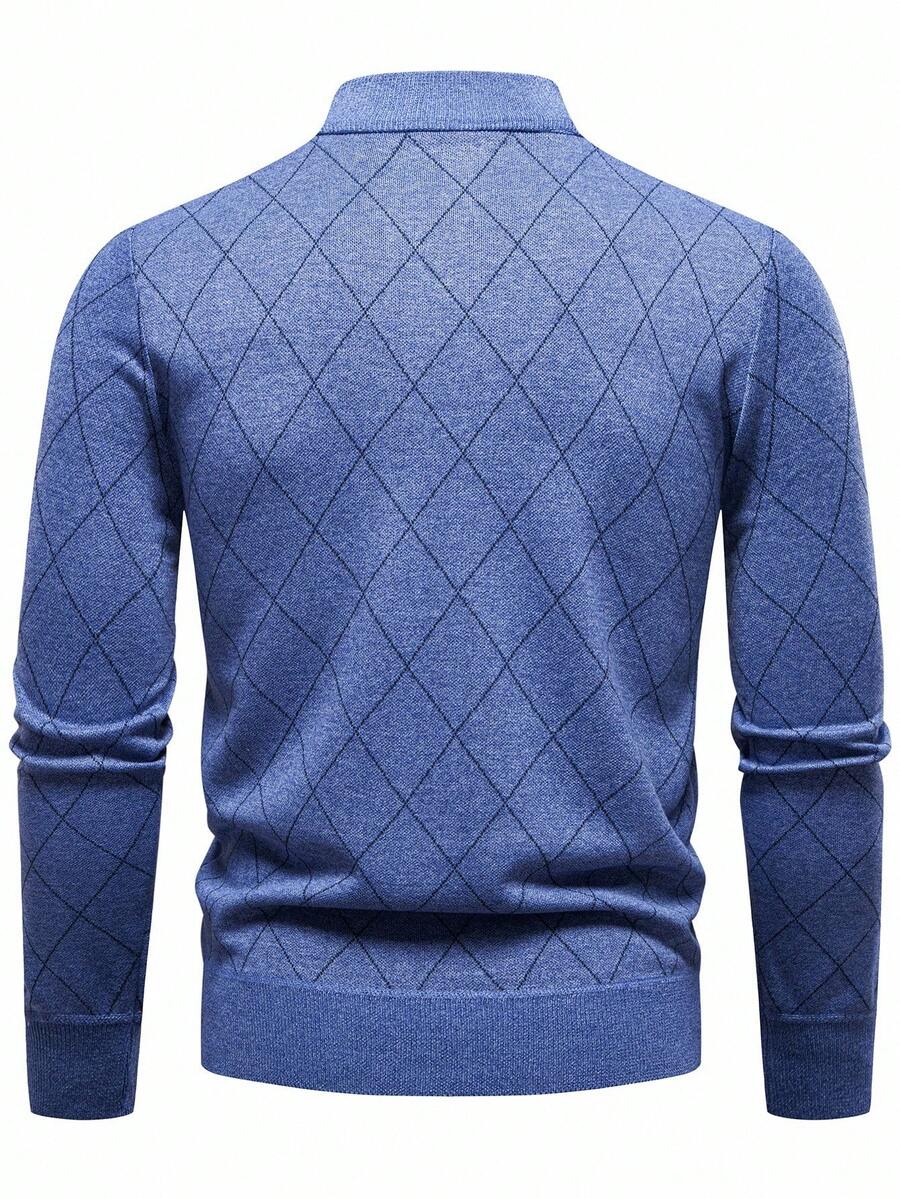 Men's half-zip long sleeve pullover — additional view
