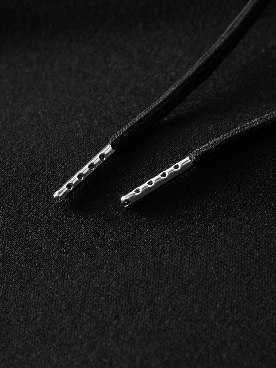 Men's kangaroo pocket drawstring hoodie — additional view