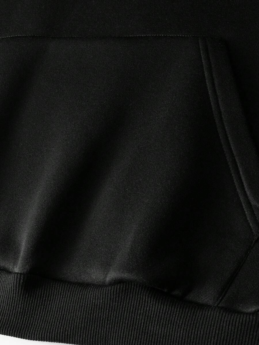 Men's kangaroo pocket drawstring hoodie — additional view