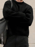 Men's crew neck relaxed-fit pullover — additional view