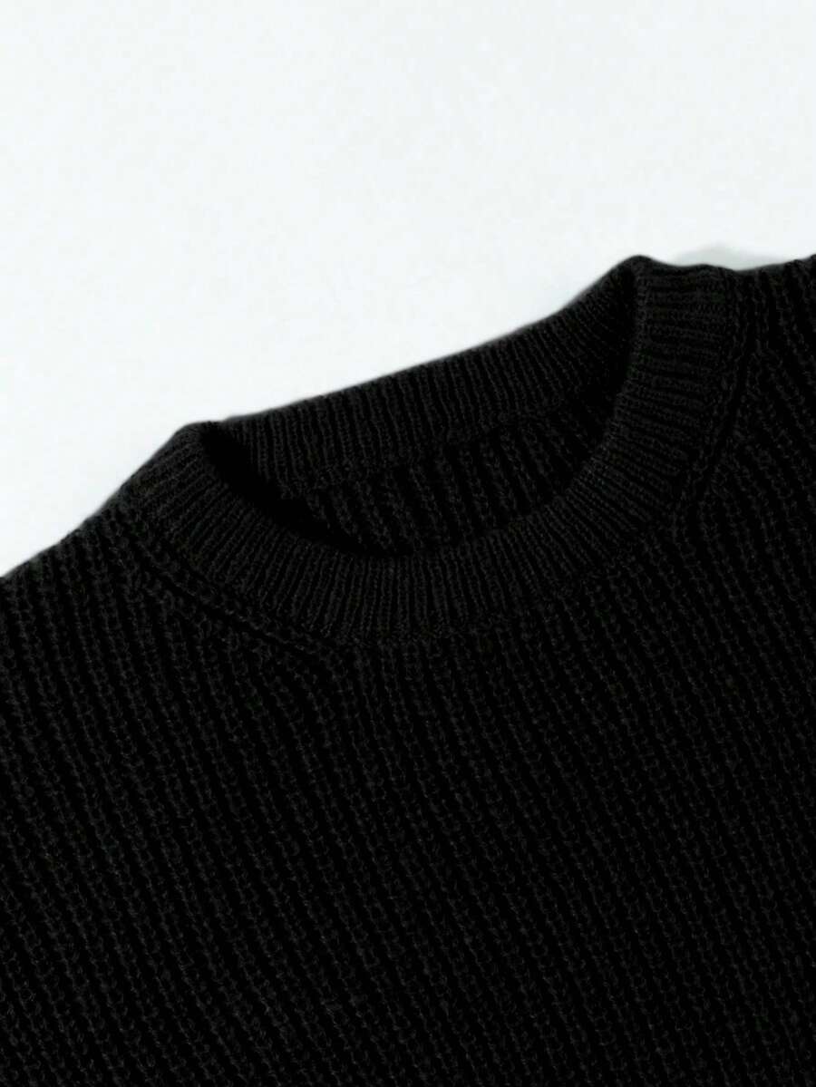 Men's crew neck relaxed-fit pullover — additional view