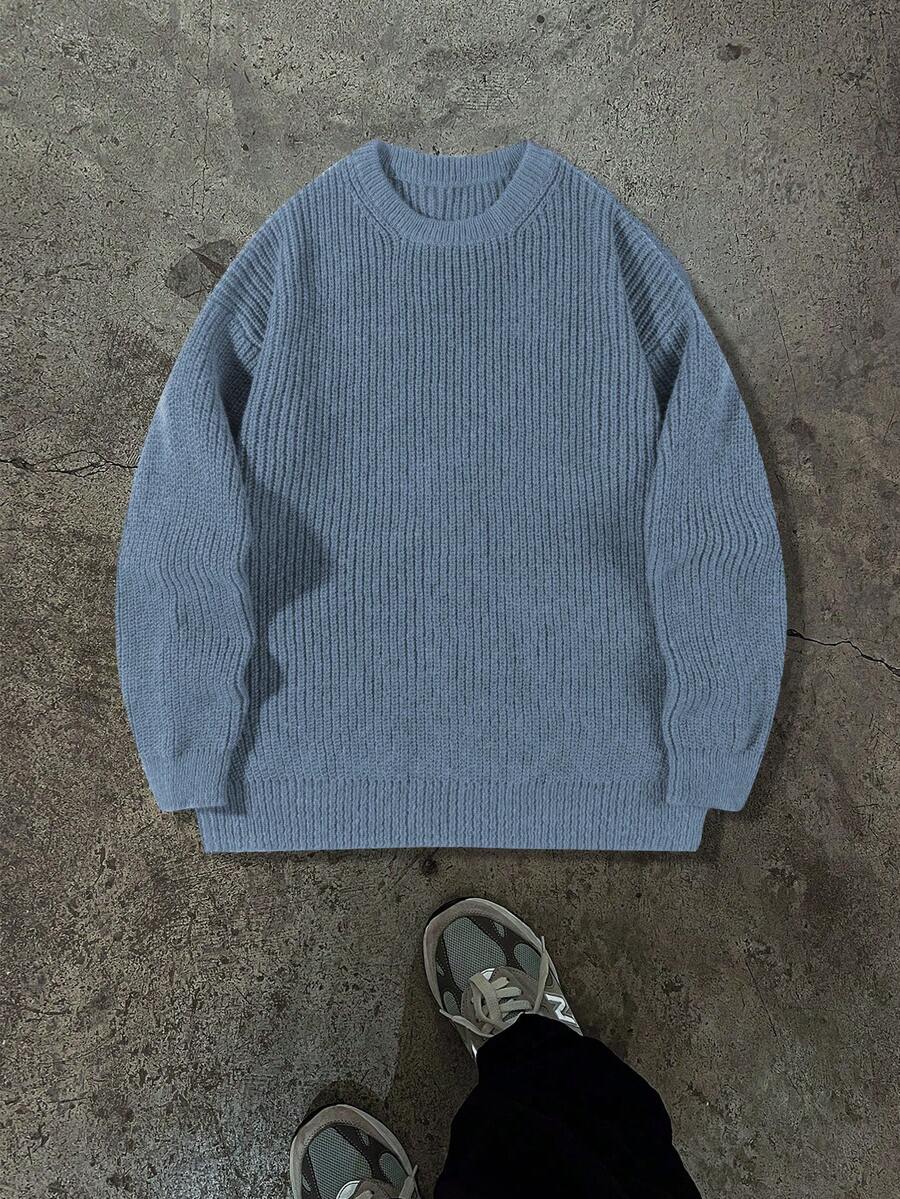 Men's crew neck relaxed-fit pullover — additional view