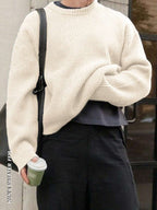 Men's crew neck relaxed-fit pullover — additional view