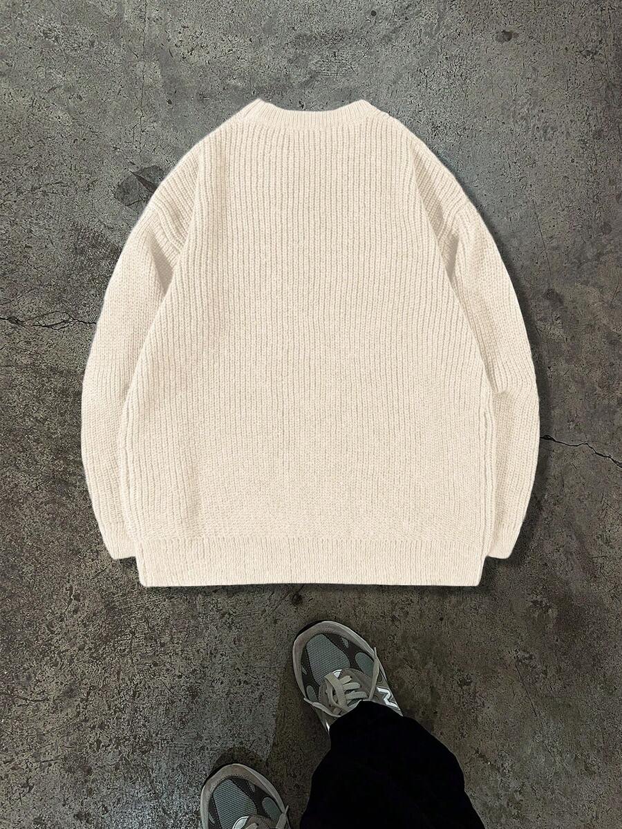 Men's crew neck relaxed-fit pullover — additional view