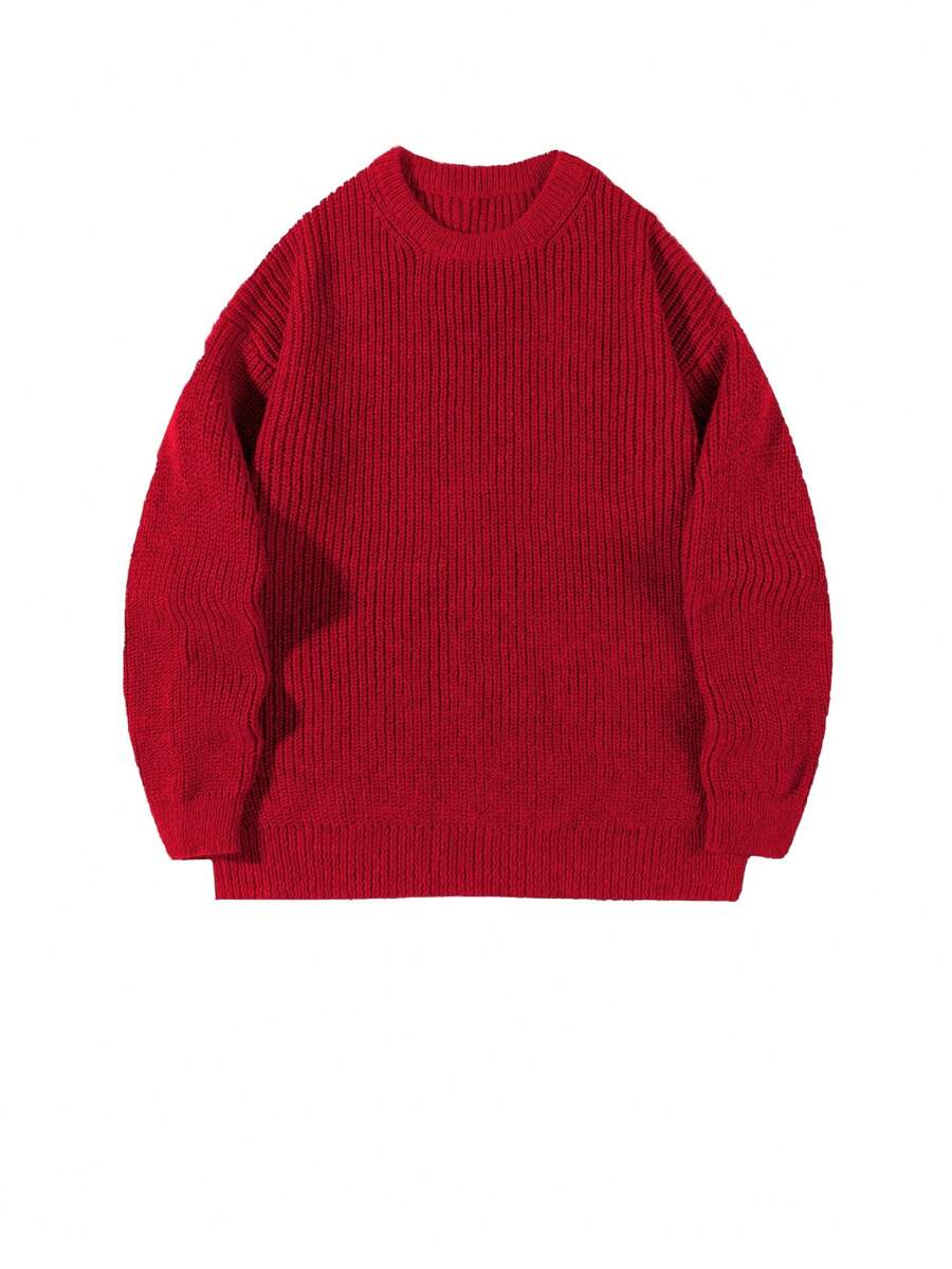Men's crew neck long sleeve pullover — additional view