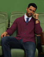 Men's shawl collar slim-fit cardigan — additional view