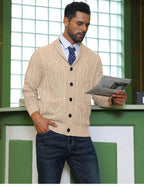 Men's shawl collar slim-fit cardigan — additional view