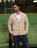 Men's shawl collar slim-fit cardigan — additional view