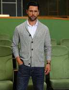 Men's shawl collar slim-fit cardigan — additional view