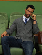 Men's shawl collar slim-fit cardigan — additional view