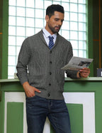 Men's shawl collar slim-fit cardigan — additional view