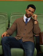 Men's shawl collar slim-fit cardigan — additional view