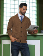 Men's shawl collar slim-fit cardigan — additional view