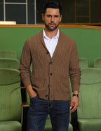 Men's shawl collar slim-fit cardigan — additional view