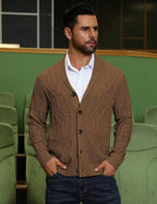 Men's shawl collar slim-fit cardigan — additional view