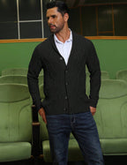 Men's shawl collar slim-fit cardigan — additional view