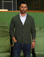Men's shawl collar slim-fit cardigan — additional view