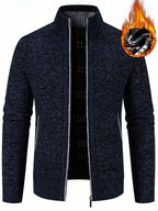 Men's color block ribbed cardigan — additional view