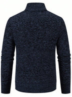 Men's color block ribbed cardigan — additional view