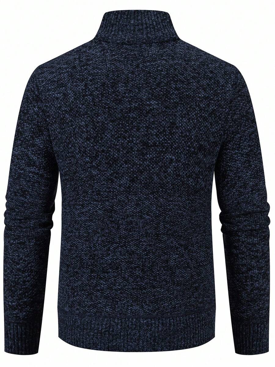 Men's color block ribbed cardigan — additional view
