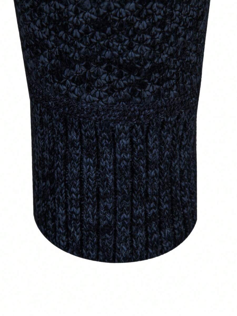 Men's color block ribbed cardigan — additional view