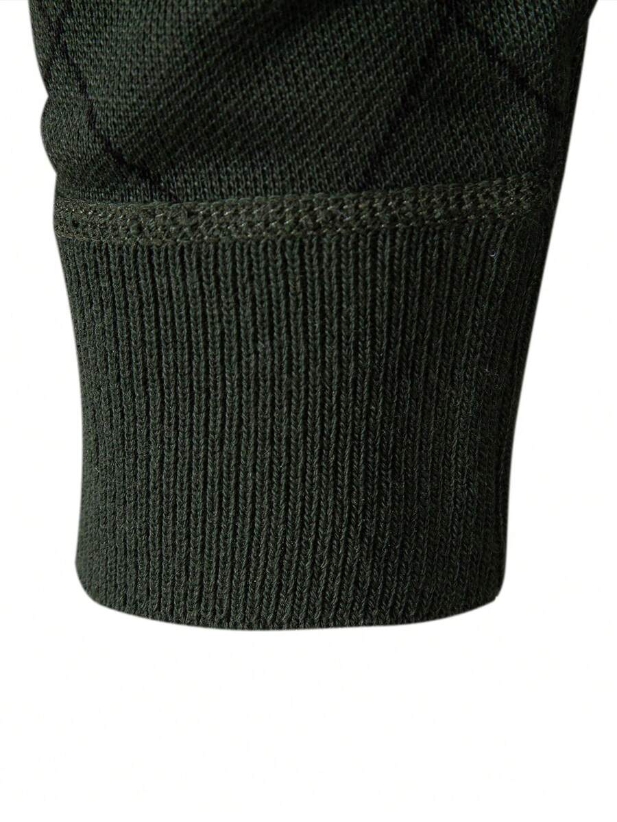 Men's half-zip long sleeve pullover — additional view