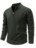 Men's half-zip long sleeve pullover — additional view