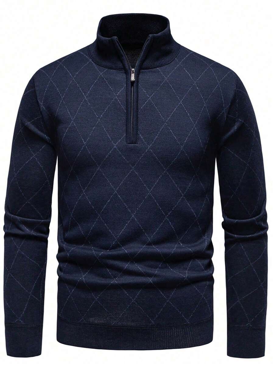 Men's half-zip long sleeve pullover