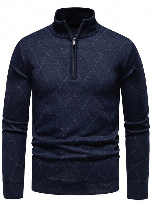 Men's half-zip long sleeve pullover