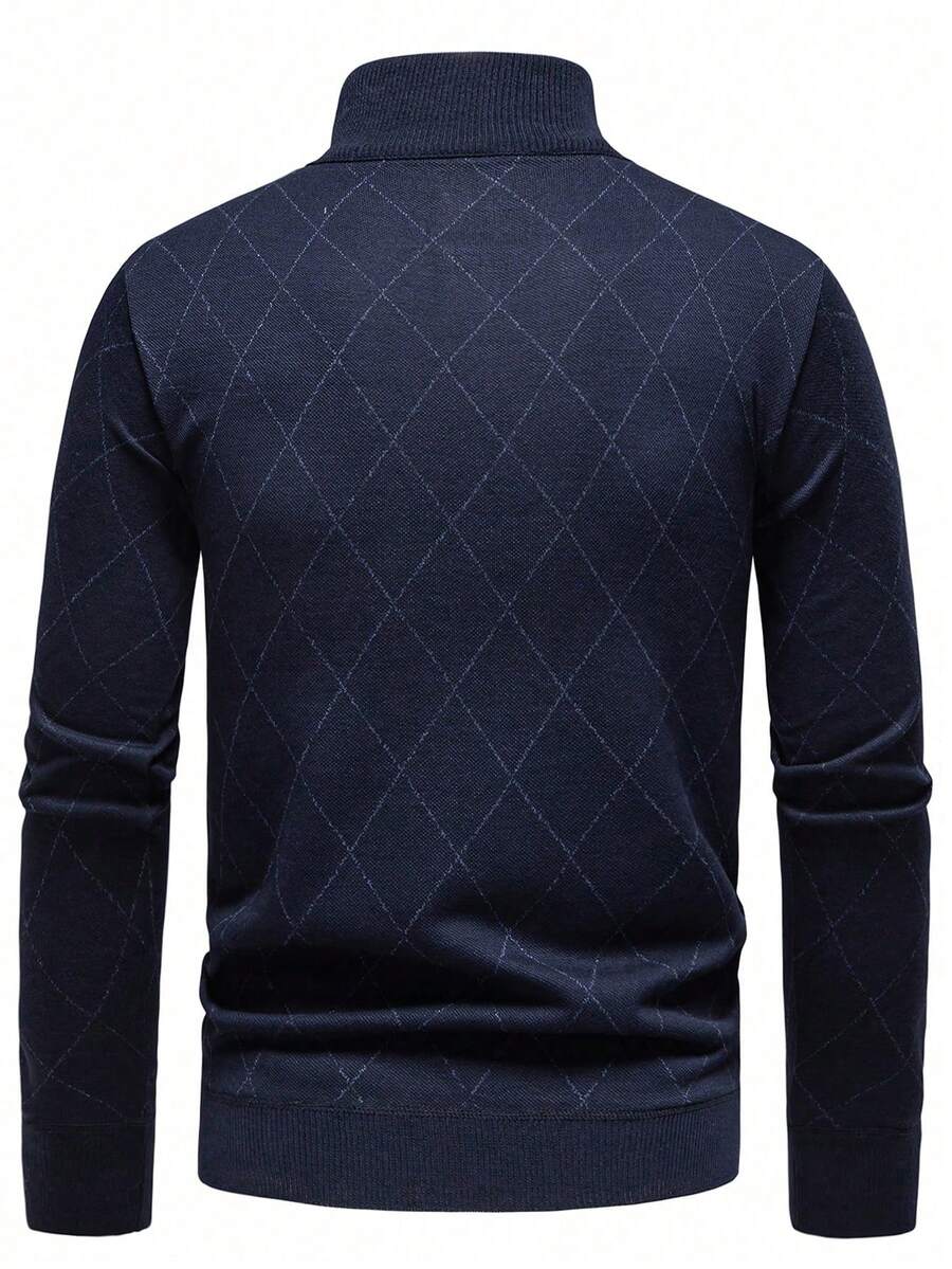 Men's half-zip long sleeve pullover — alternate view