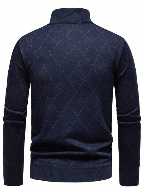 Men's half-zip long sleeve pullover — alternate view