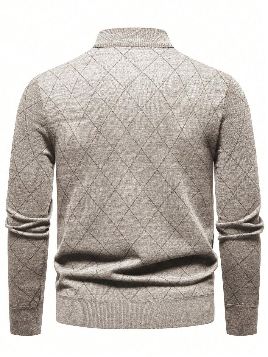 Men's half-zip long sleeve pullover — additional view