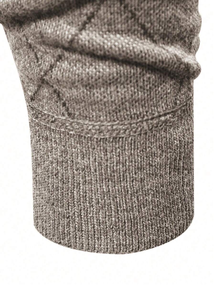 Men's half-zip long sleeve pullover — additional view