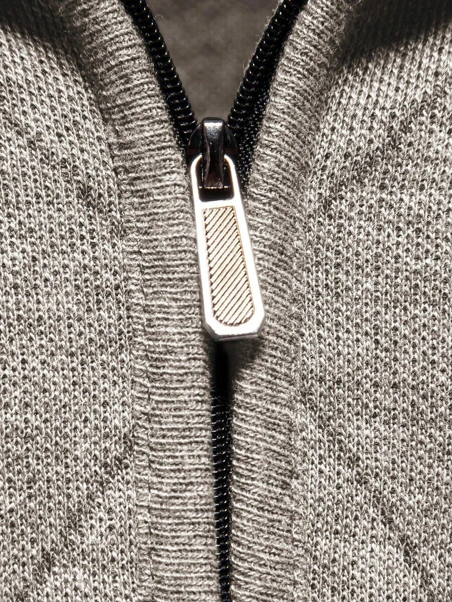 Men's half-zip long sleeve pullover — additional view