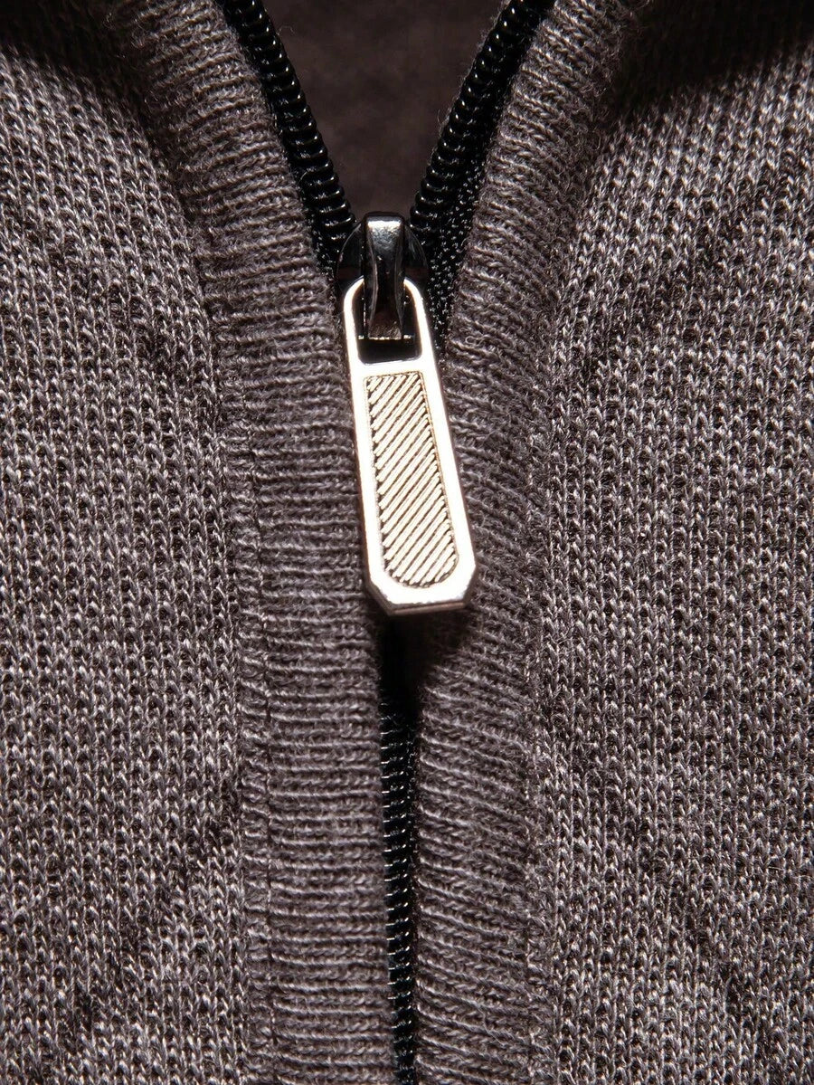 Men's half-zip long sleeve pullover — additional view