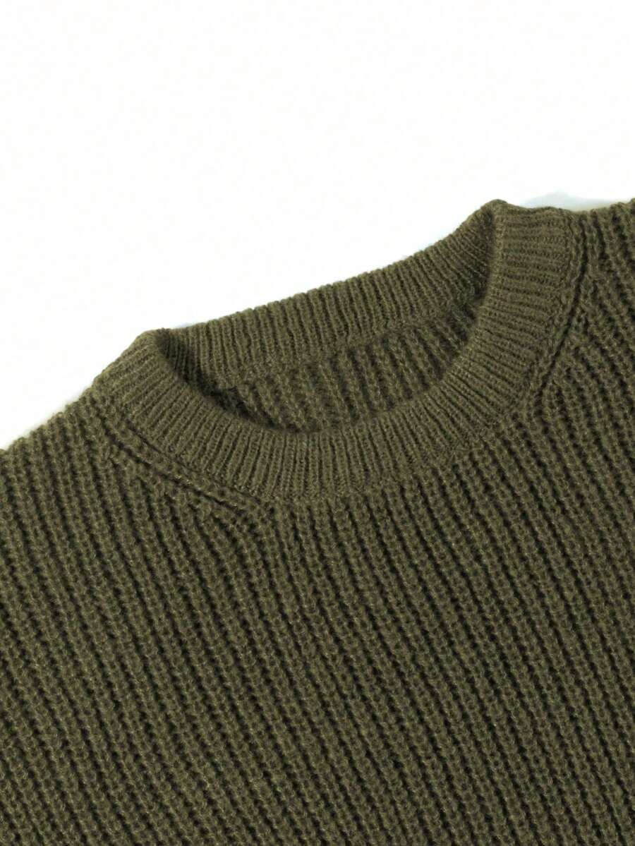 Men's crew neck relaxed-fit pullover — additional view