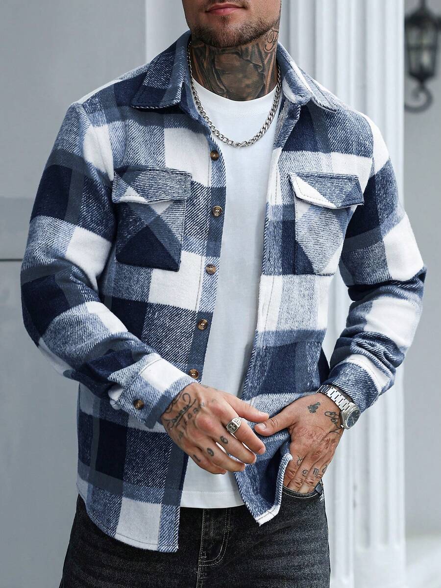 Men's single-breasted utility pocket jacket — additional view