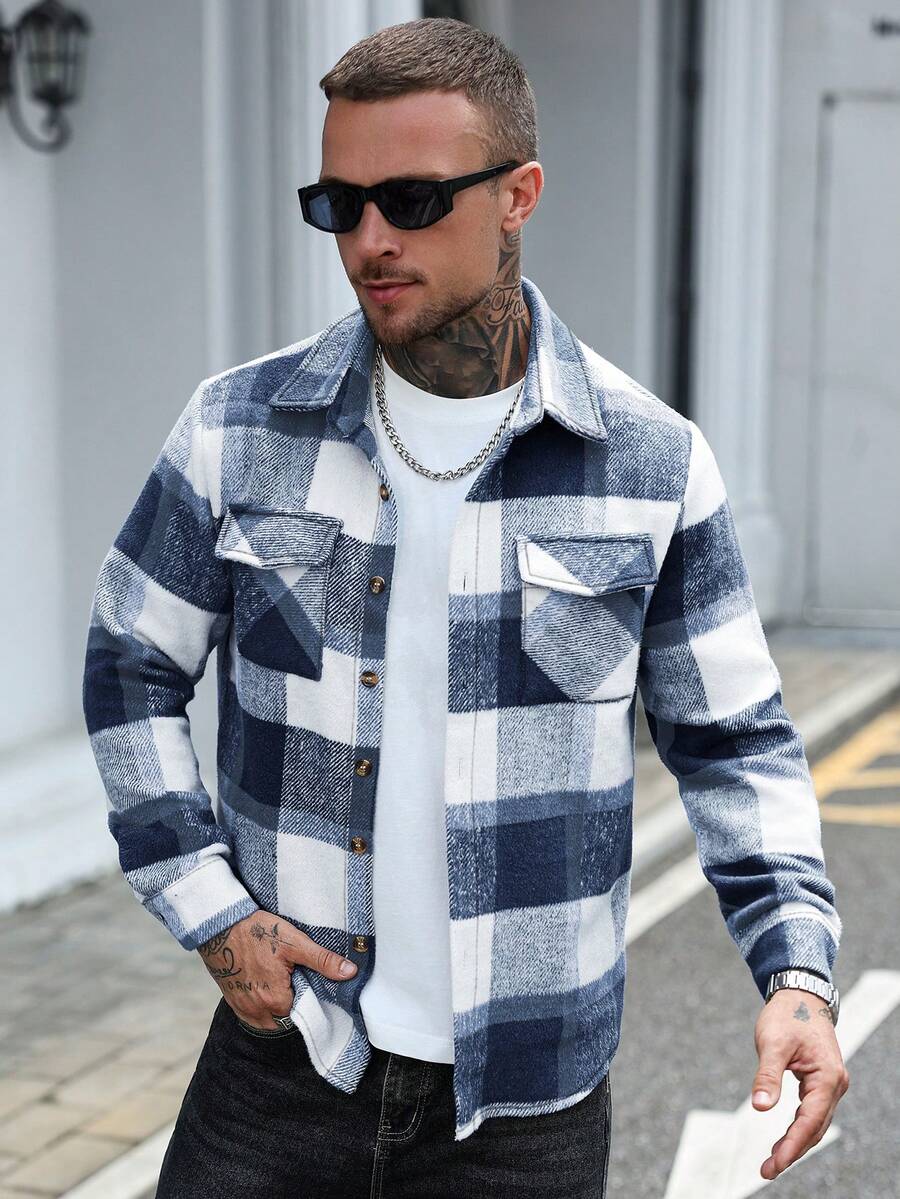 Men's single-breasted utility pocket jacket — additional view
