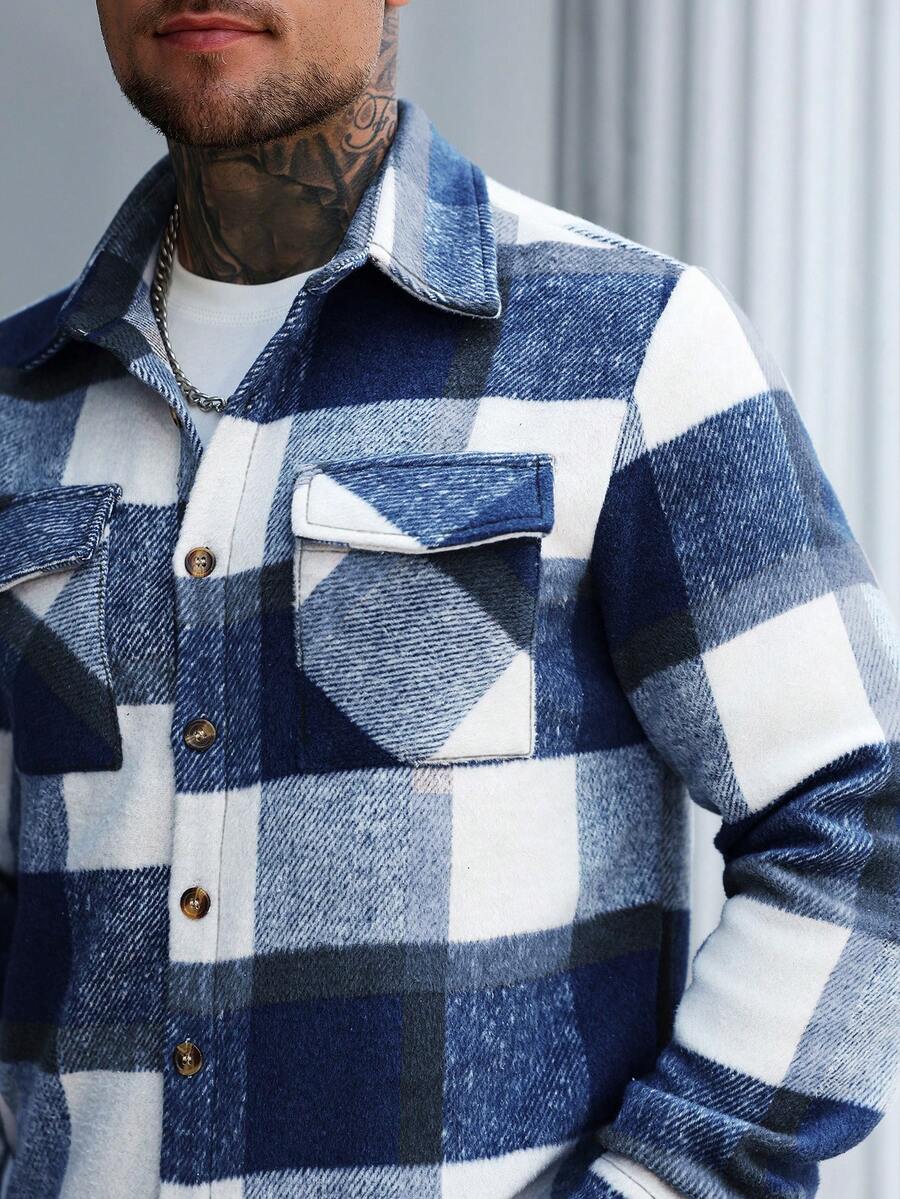 Men's single-breasted utility pocket jacket — additional view