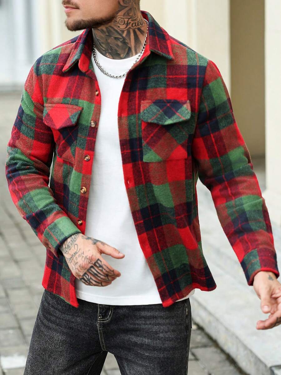 Men's single-breasted utility pocket jacket — additional view