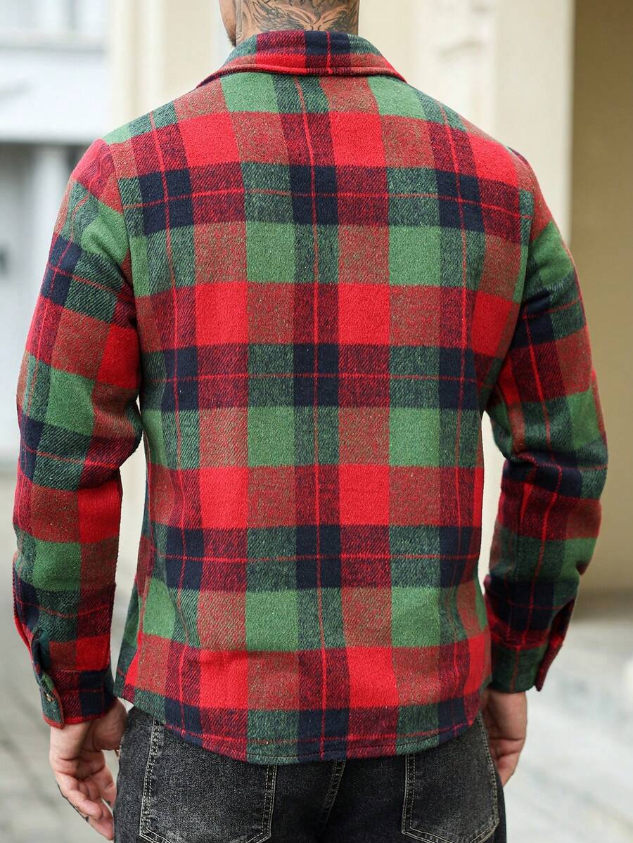 Men's single-breasted utility pocket jacket — additional view