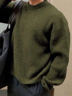Men's crew neck relaxed-fit pullover — additional view