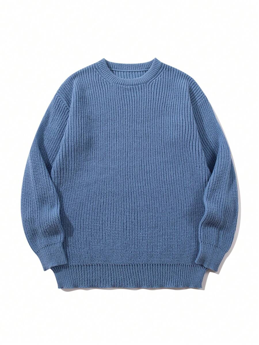 Men's crew neck long sleeve pullover — additional view