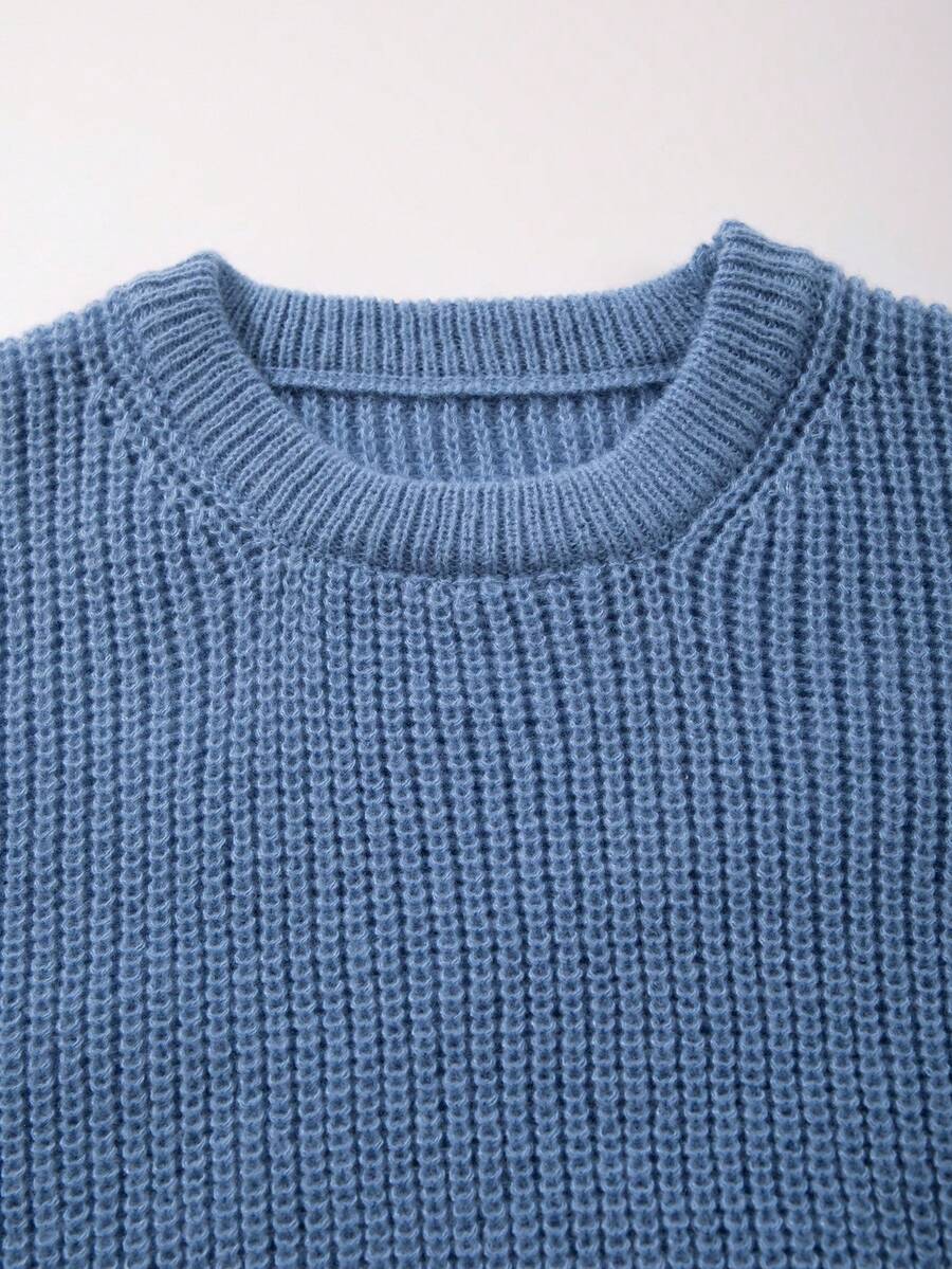 Men's crew neck long sleeve pullover — additional view