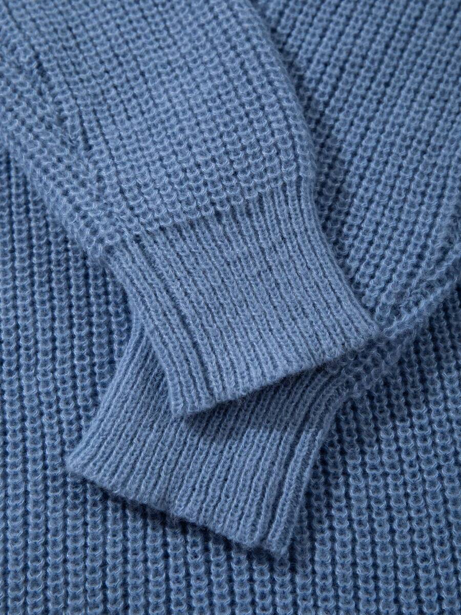 Men's crew neck long sleeve pullover — additional view