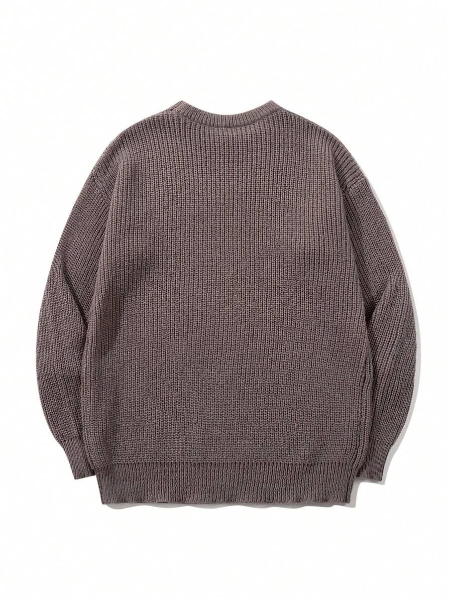 Men's crew neck long sleeve pullover — additional view