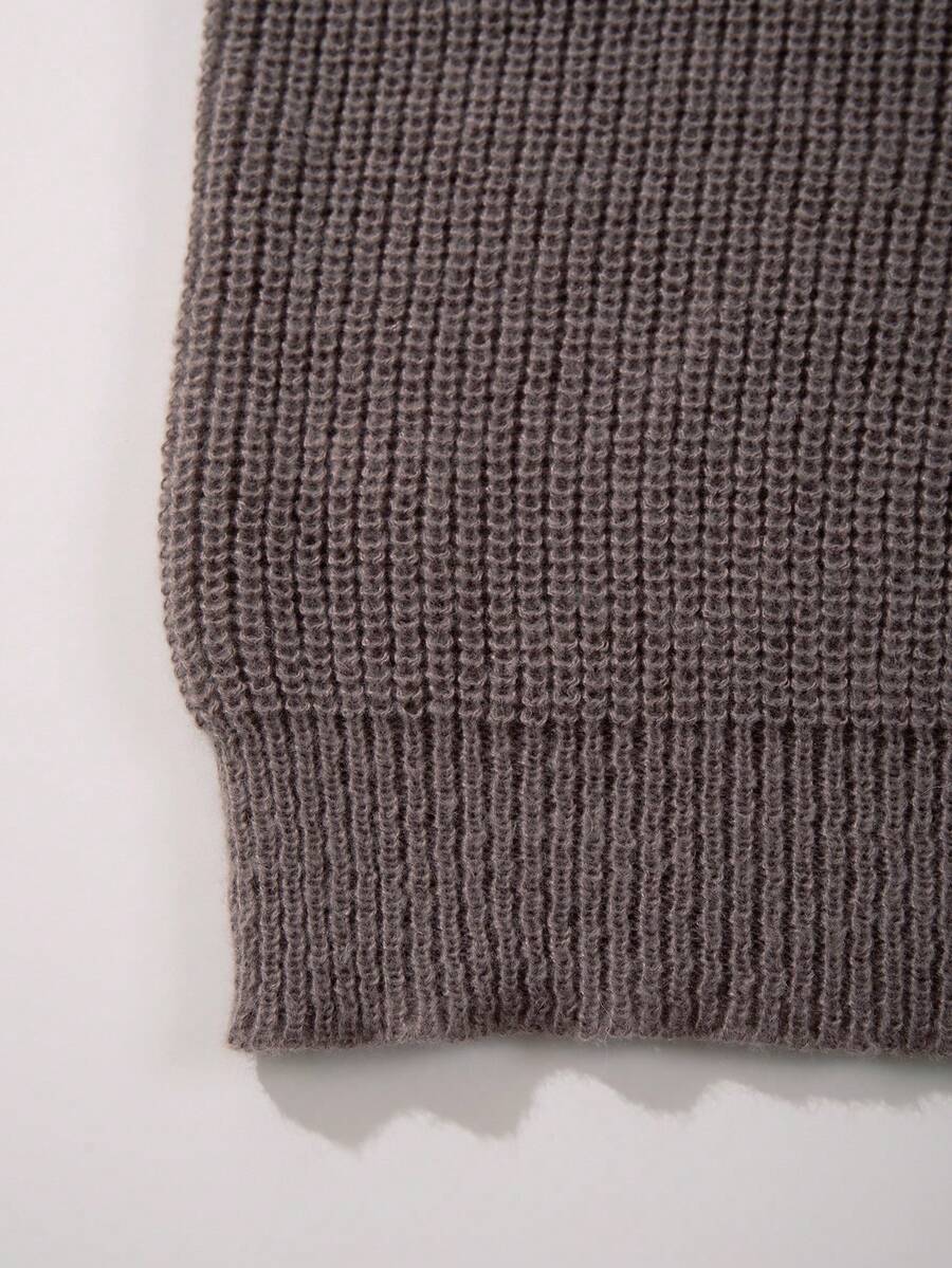 Men's crew neck long sleeve pullover — additional view