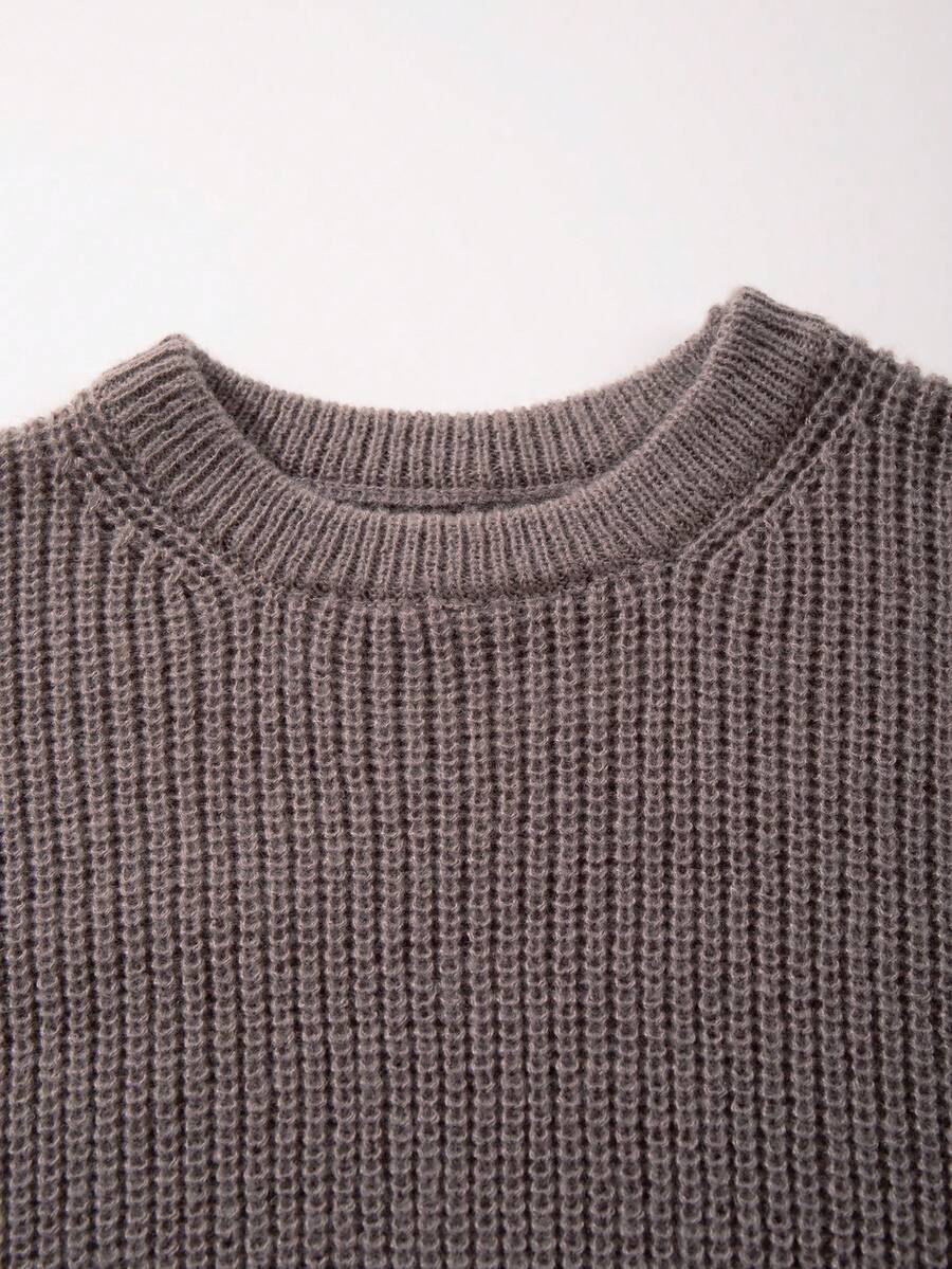 Men's crew neck long sleeve pullover — additional view