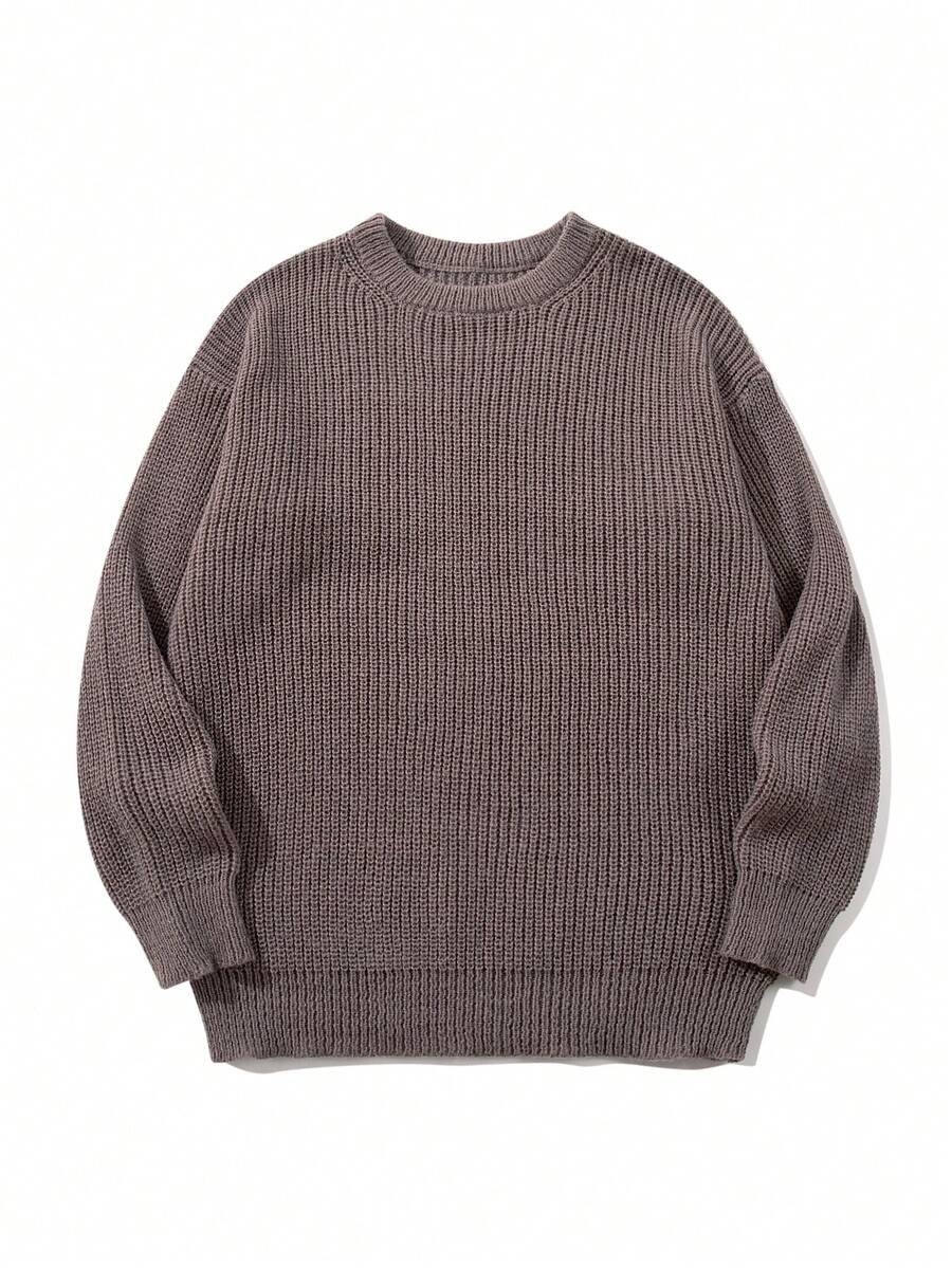 Men's crew neck long sleeve pullover — additional view